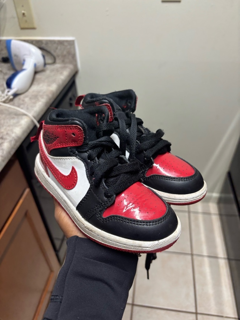 Nike Air Jordan 1 Mid SE ‘Black Varsity Red’ HV4444-006 Sneaker 11c